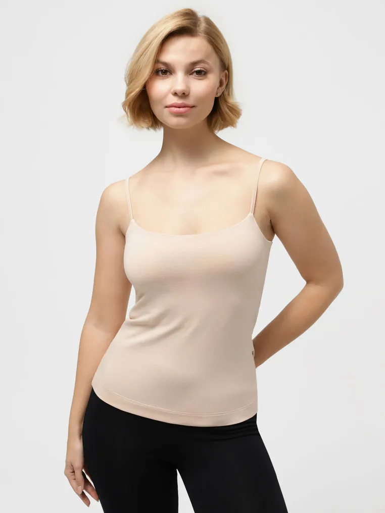 T-shirt with thin straps