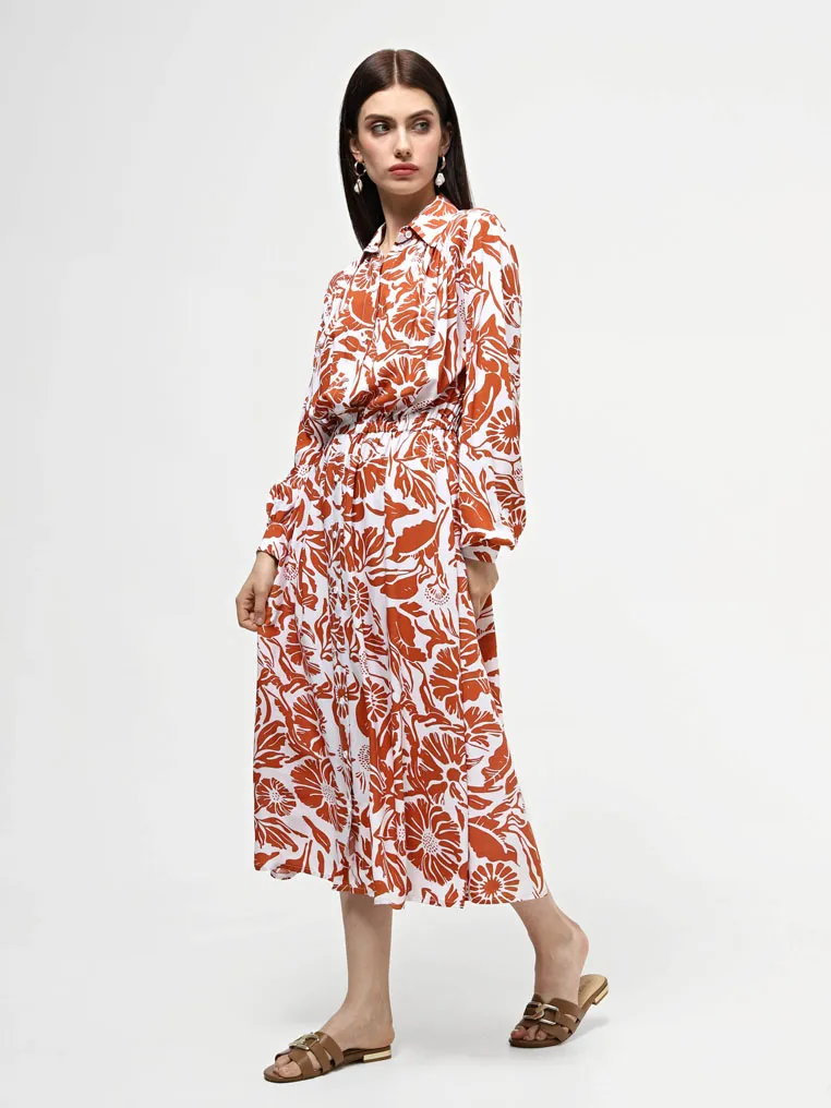 Dress with a print